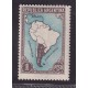 ARGENTINA 1935 GJ 760 LA ESTAMPILLA MAPA CON LIMITE NUEVA MINT DE LUJO !! U$ 32 !!!